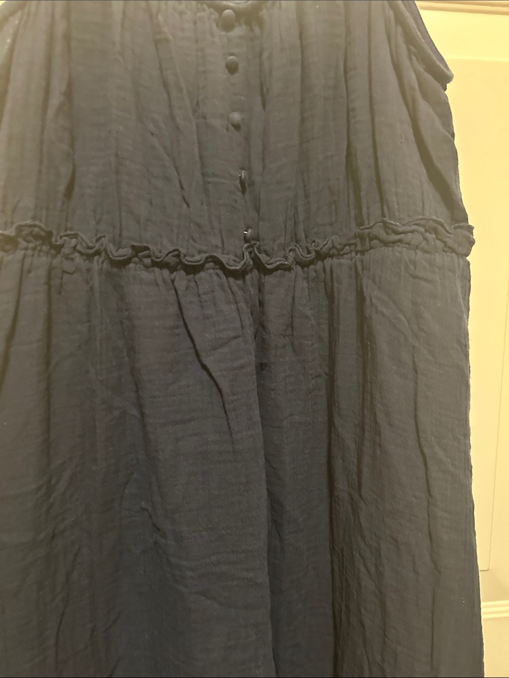 👗 Time & Tru Sleeveless Navy Blue Maxi Dress - Casual Summer Dress 👗 - Picture 3 of 4